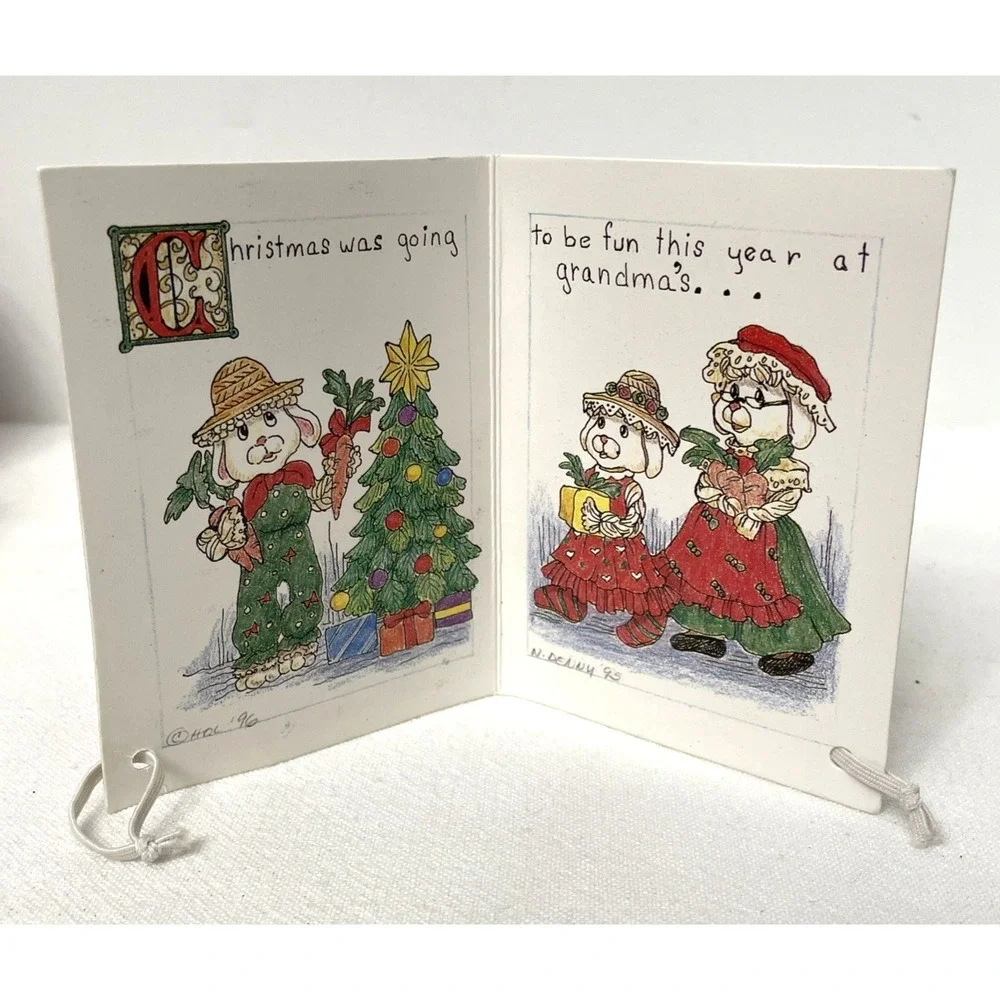 House of Lloyd Christmas‎ Around the World Granny Flo Bunny Rabbit Shelf Sitter